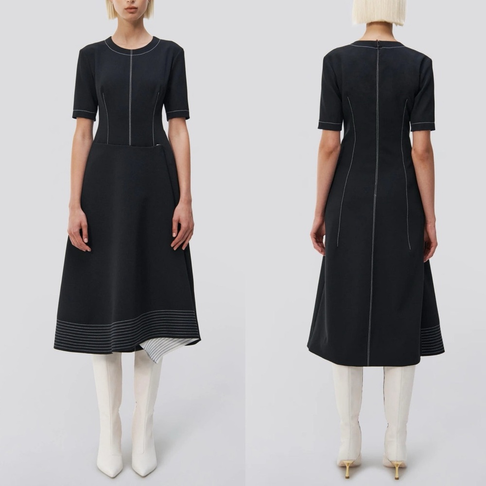 Simkhai Helen Faux Wrap Skirt Midi Dress